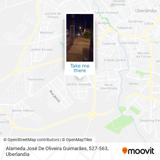 Alameda José De Oliveira Guimarães, 527-563 map