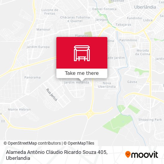 Mapa Alameda Antônio Cláudio Ricardo Souza 405