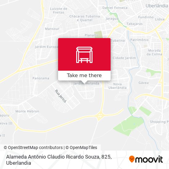 Alameda Antônio Cláudio Ricardo Souza, 825 map
