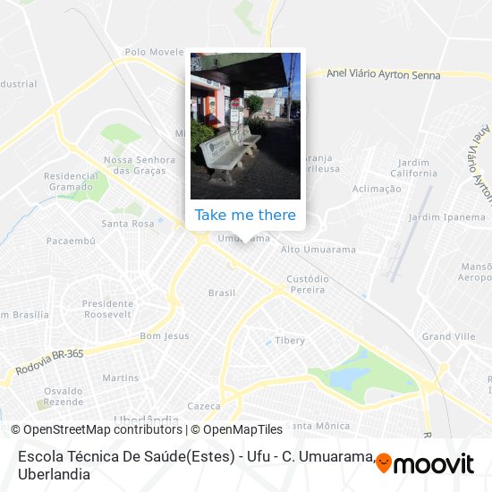 Escola Técnica De Saúde(Estes) - Ufu - C. Umuarama map