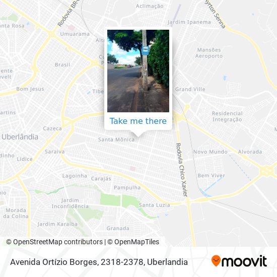 Mapa Avenida Ortízio Borges, 2318-2378