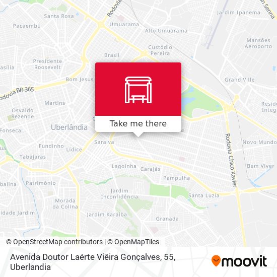 Mapa Avenida Doutor Laérte Viêira Gonçalves, 55