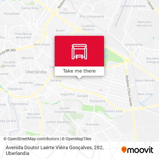 Avenida Doutor Laérte Viêira Gonçalves, 282 map