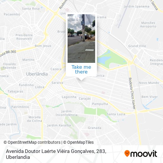 Avenida Doutor Laérte Viêira Gonçalves, 283 map