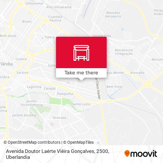 Mapa Avenida Doutor Laérte Viêira Gonçalves, 2500