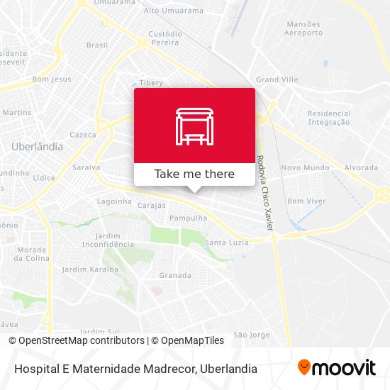 Hospital E Maternidade Madrecor map