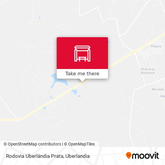 Rodovia Uberlândia Prata map