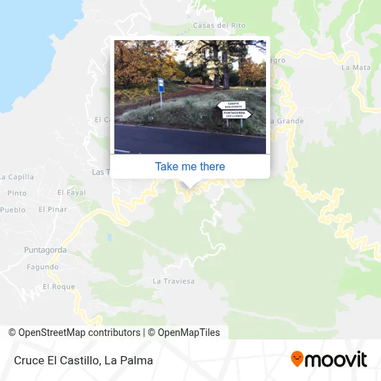 Cruce El Castillo map