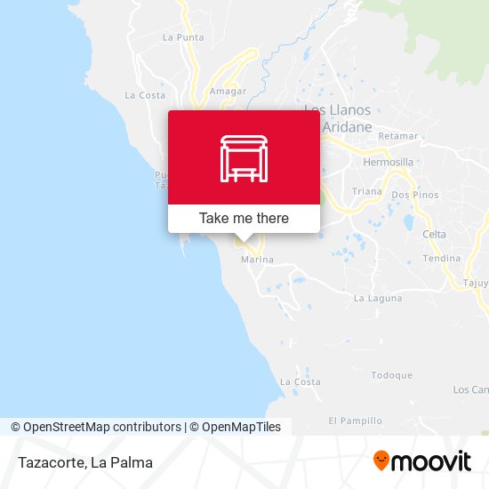 Tazacorte map