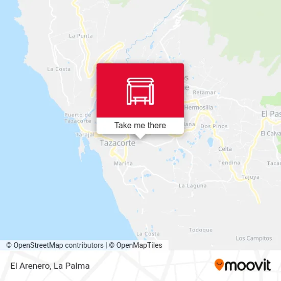 El Arenero map