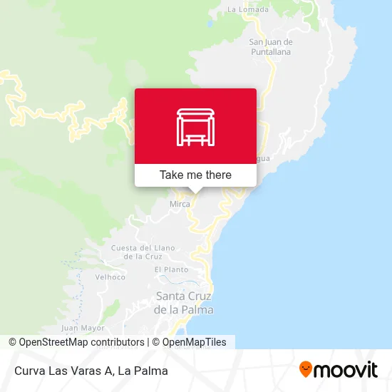 Curva Las Varas A map