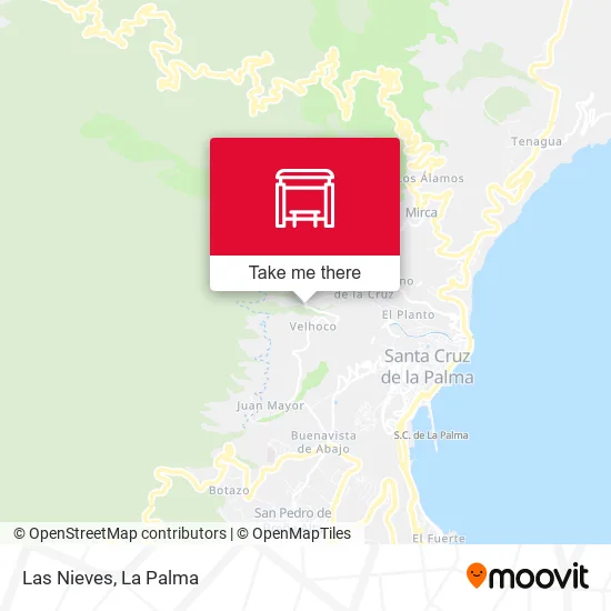 Las Nieves map
