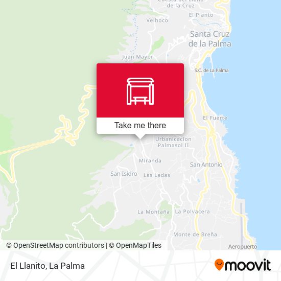 El Llanito map