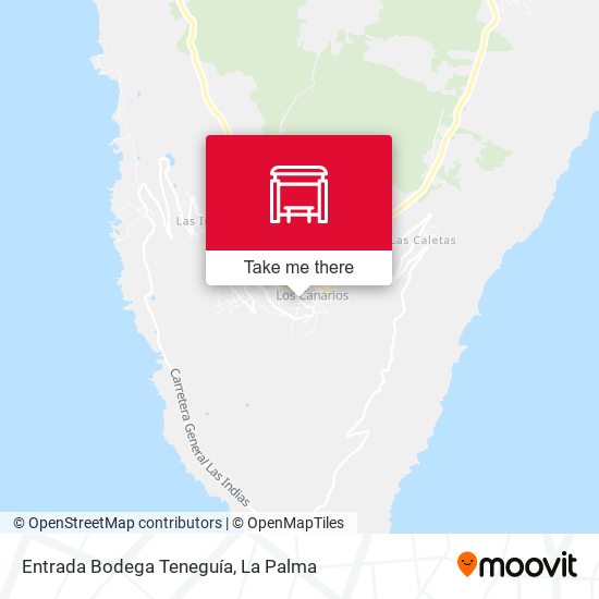 Entrada Bodega Teneguía map