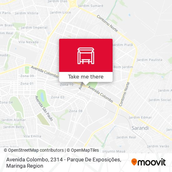 Avenida Colombo, 2314 - Parque De Exposições map