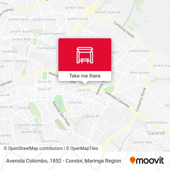 Avenida Colombo, 1852 - Condor map