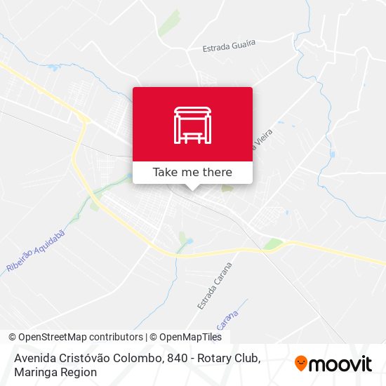 Mapa Avenida Cristóvão Colombo, 840 - Rotary Club