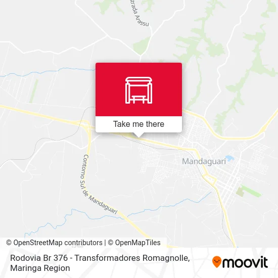 Rodovia Br 376 - Transformadores Romagnolle map