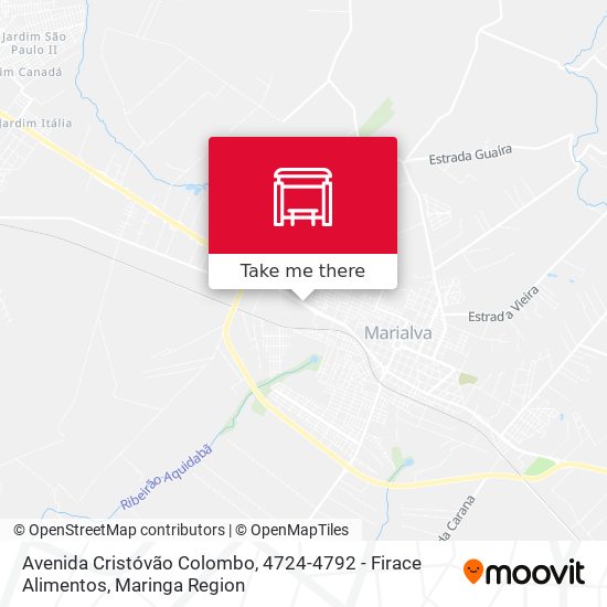 Mapa Avenida Cristóvão Colombo, 4724-4792 - Firace Alimentos