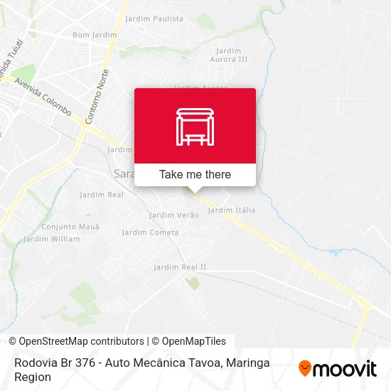 Rodovia Br 376 - Auto Mecânica Tavoa map