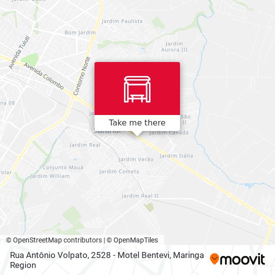 Mapa Rua Antônio Volpato, 2528 - Motel Bentevi