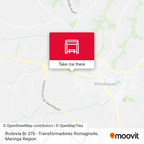 Rodovia Br 376 - Transformadores Romagnolle map