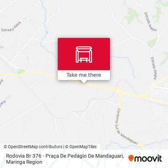 Mapa Rodovia Br 376 - Praça De Pedágio De Mandaguari