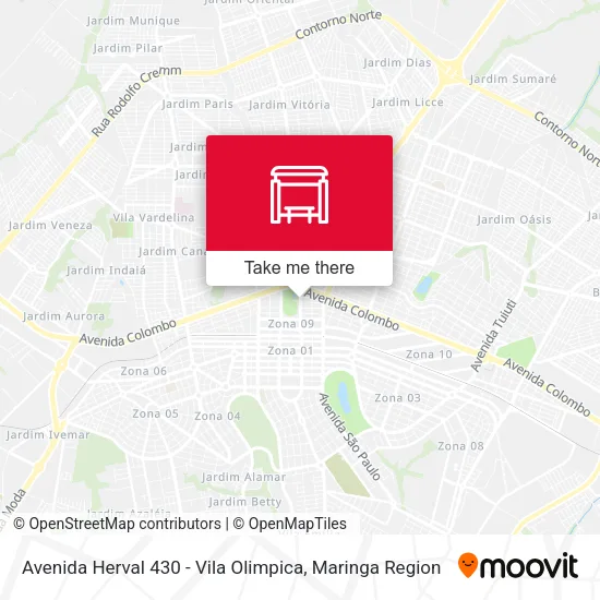 Avenida Herval 430 - Vila Olimpica map