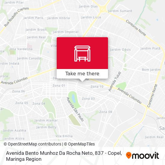 Avenida Bento Munhoz Da Rocha Neto, 837 - Copel map