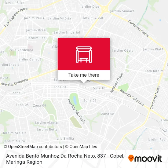 Avenida Bento Munhoz Da Rocha Neto, 837 - Copel map