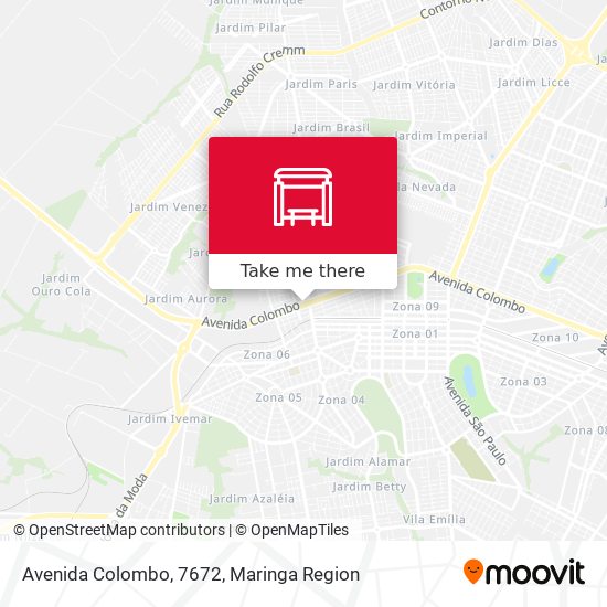 Mapa Avenida Colombo, 7672