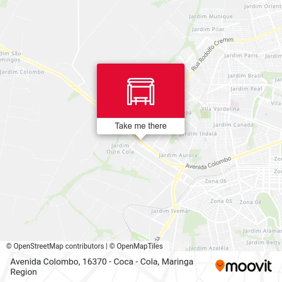 Avenida Colombo, 16370 - Coca - Cola map
