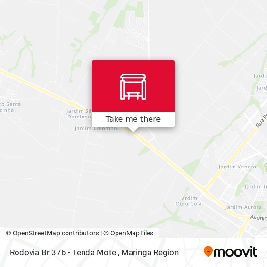 Rodovia Br 376 - Tenda Motel map