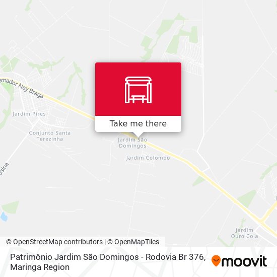 Patrimônio Jardim São Domingos - Rodovia Br 376 map