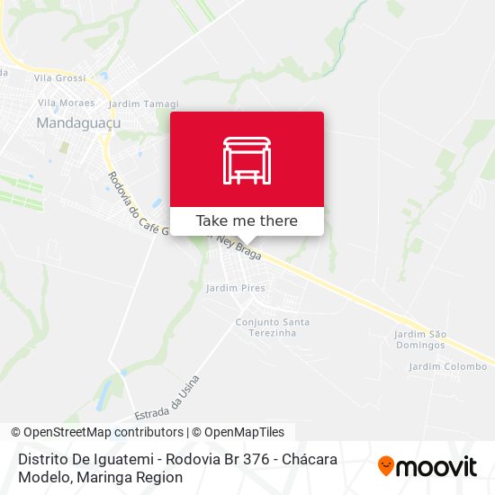 Mapa Distrito De Iguatemi - Rodovia Br 376 - Chácara Modelo