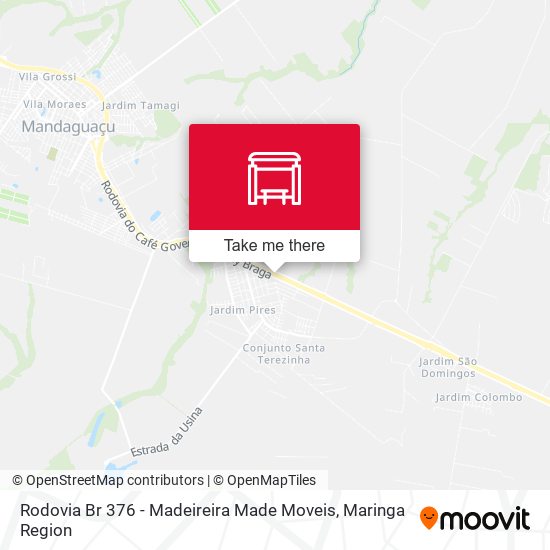 Rodovia Br 376 - Madeireira Made Moveis map