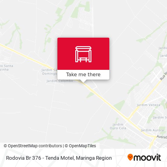 Rodovia Br 376 - Tenda Motel map