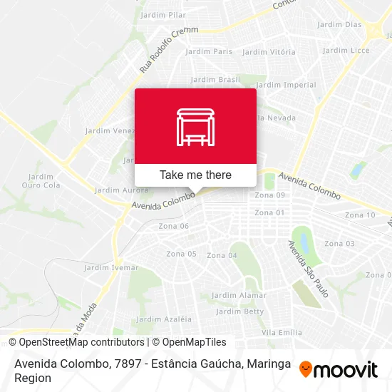 Avenida Colombo, 7897 - Estância Gaúcha map