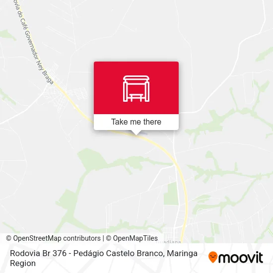 Rodovia Br 376 - Pedágio Castelo Branco map