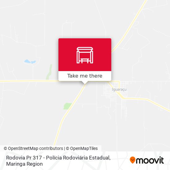 Rodovia Pr 317 - Polícia Rodoviária Estadual map