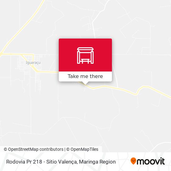 Mapa Rodovia Pr 218 - Sitio Valença
