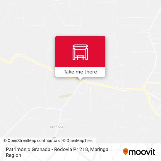 Mapa Patrimônio Granada - Rodovia Pr 218
