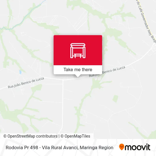 Rodovia Pr 498 - Vila Rural Avanci map