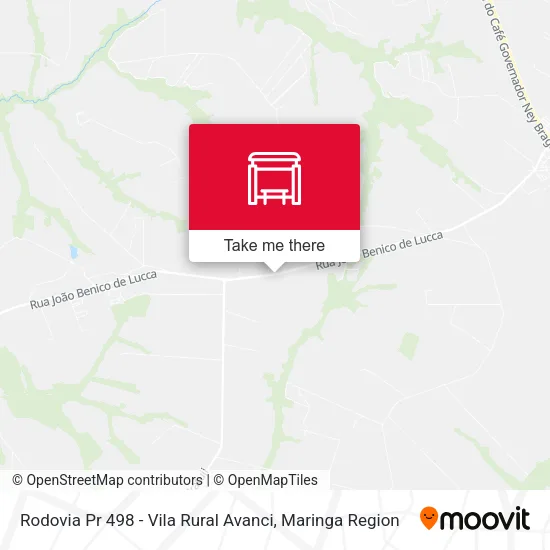 Rodovia Pr 498 - Vila Rural Avanci map