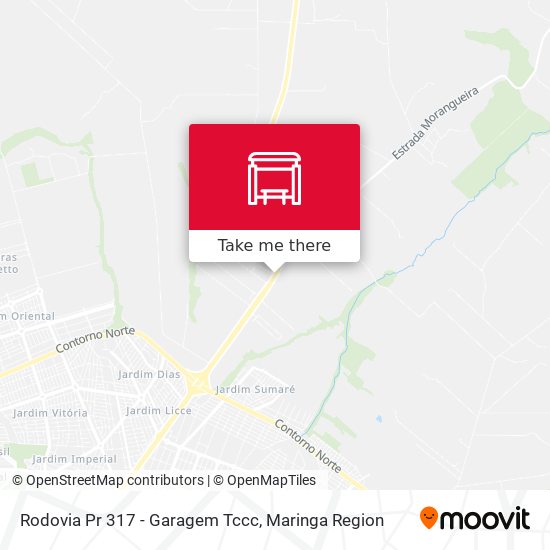 Mapa Rodovia Pr 317 - Garagem Tccc