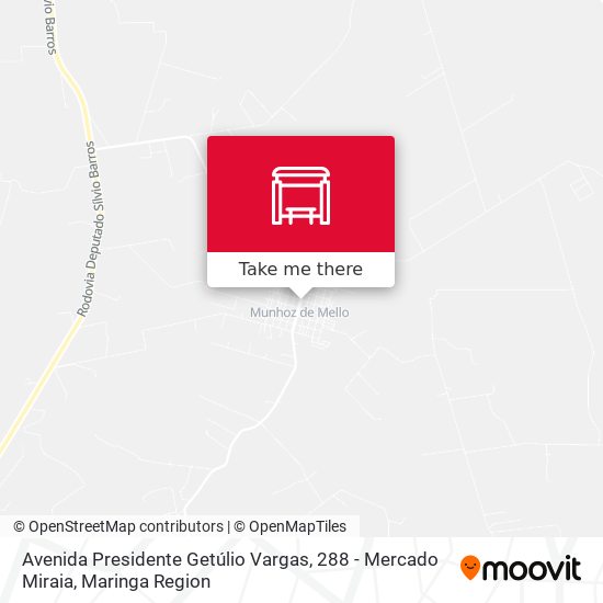 Mapa Avenida Presidente Getúlio Vargas, 288 - Mercado Miraia