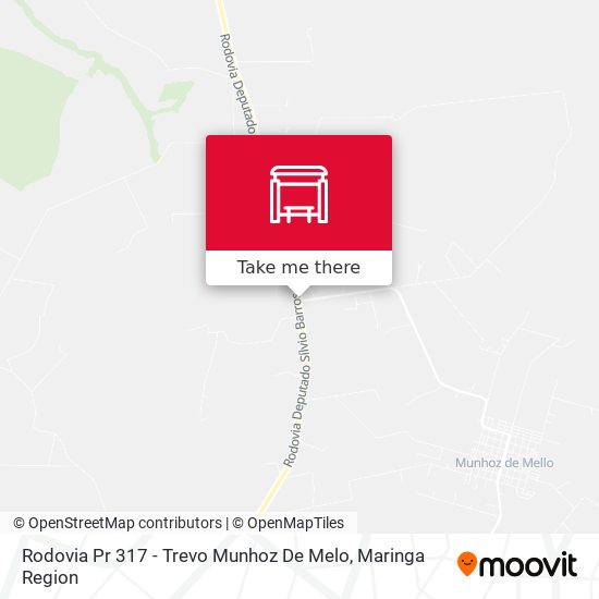 Mapa Rodovia Pr 317 - Trevo Munhoz De Melo