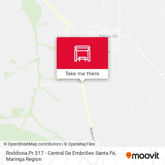 Roddovia Pr 317 - Central De Embriões Santa Fé map