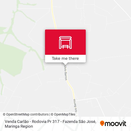 Venda Carlão - Rodovia Pr 317 - Fazenda São José map