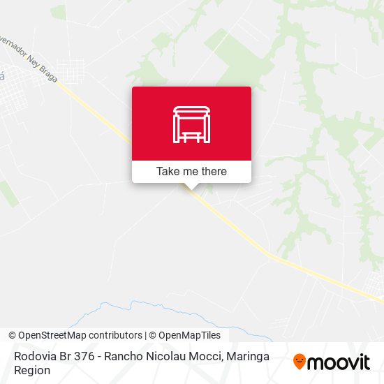 Mapa Rodovia Br 376 - Rancho Nicolau Mocci